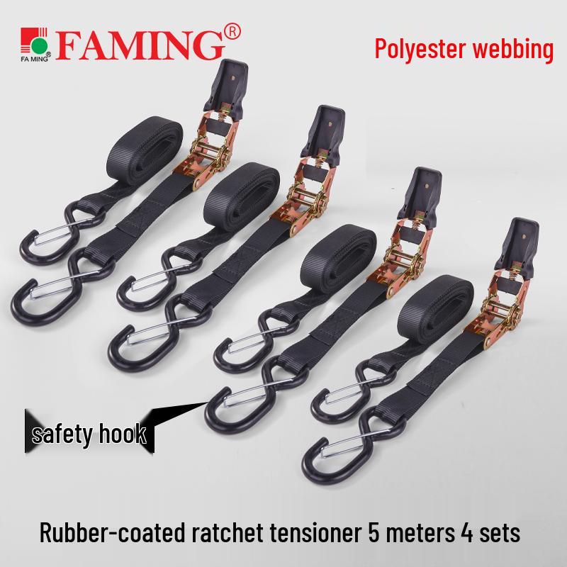 25-мм Полиэстеровые Ременные стяжки с трещоткой для багажа для самостоятельного вождения по бездорожью