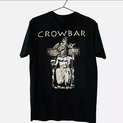 Футболка унисекс с принтом группы Crowbar, концерт, рок, черная, полный размер