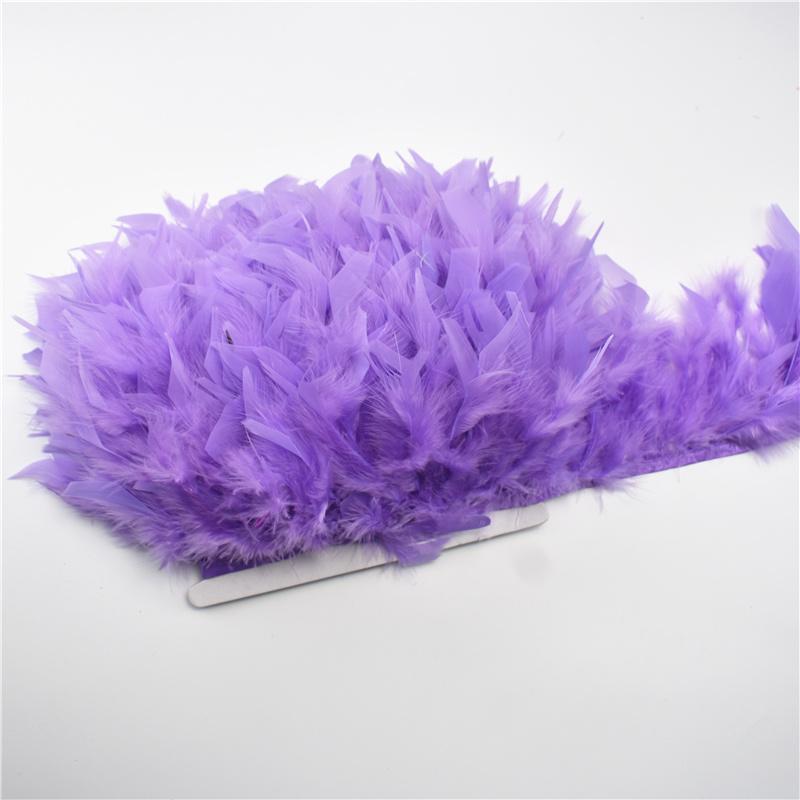 10Meters Turkey Feathers Trim Fringe Ribbon Feather On Tape Flecos Sewing Trimmings Fringe for Clothes Dress Wedding Decoration