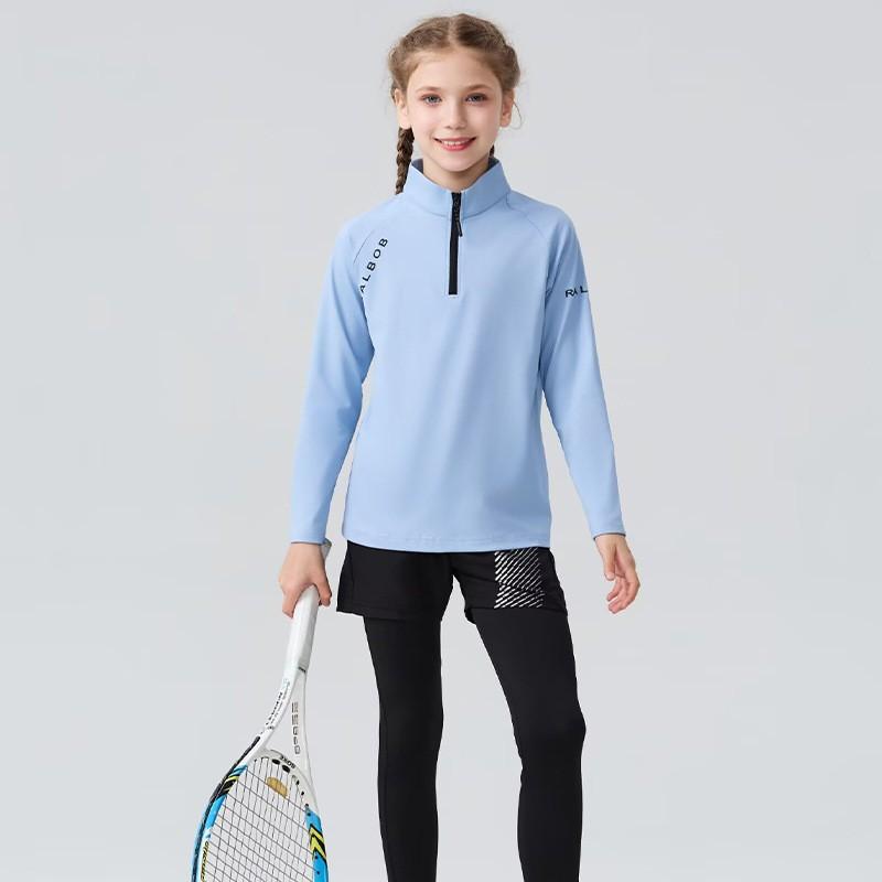 Long Sleeve Badminton Set Kids Youth Sportswear Tracksuit Gym Running Cycling Outfit Winter