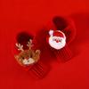 1Pc Pet Knitted Christmas Scarf - Cartoon Elk & Snowman Design, Warm Plush Scarf for Cats & Dogs, Cute Festive Pet Accessories