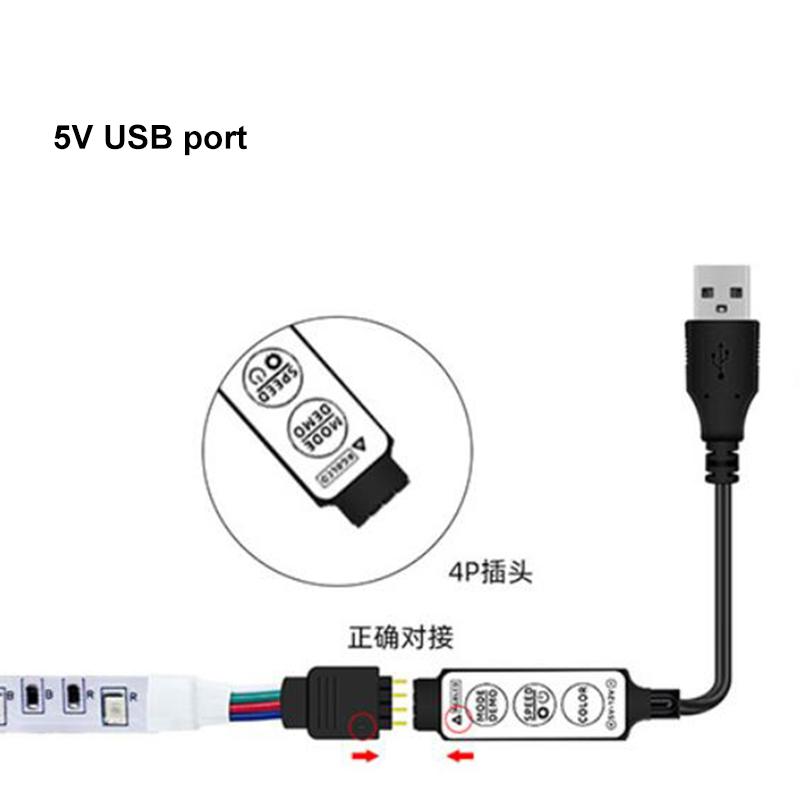 USB порт 5 В мини 3-клавишный мини 17-клавишный 24-клавишный 4-контактный RGB светодиодный светодиодный светильник с радиочастотным контроллером управления диммером для 5050 3528 2835 светодиодных лент