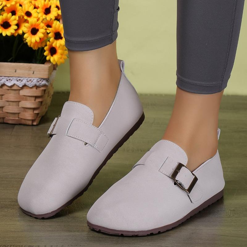 Женские тапочки с закрытым носком и круглым носком, осень 2024 г., универсальные, популярные, ретро, однотонные, с плоской подошвой, женские туфли с открытой пяткой