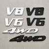 3D Металлическая Наклейка Логотип на Автомобиль V6 4WD Задний Значок Багажника Крыла Боковой Эмблема Наклейки Для Toyota Tundra Tacoma Land Cruiser Highlander