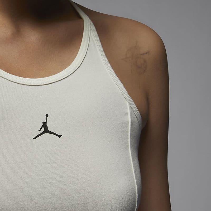 Jordan Платье-комбинация из цельного трикотажа Slim Fit, женские платья Sail-White FN5695-133