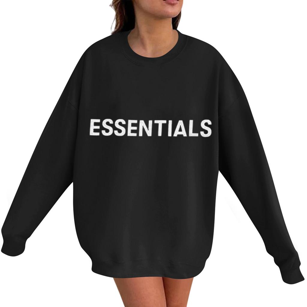 Унисекс Принт Круглый вырез Длинный рукав Свободный крой Длинный рукав Повседневный Длинный рукав Топ Толстовка