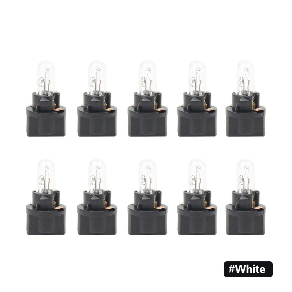 10 шт. T5 SMD LED Автомобильная лампа Автомобили Светодиод Измерительный прибор Панель приборов Лампочки Авто Внутренний Индикаторная лампа