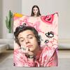 Singer H-Harrys S-Styles Теплое одеяло Декоративное плюшевое покрывало Эстетичная спальня Фланелевая простыня Покрывало для дивана-кровати