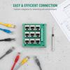 Разъем RJ45 клеммный блок для порта Ethernet с 9 винтовыми клеммами, конструкция для крепления на DIN-рейку