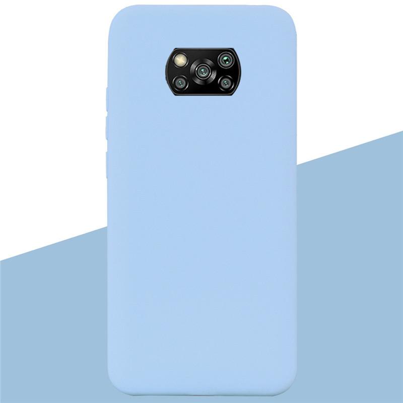 Силиконовые чехлы для Xiaomi POCO X3 Pro X3 NFC противоударный мягкий чехол Caqa