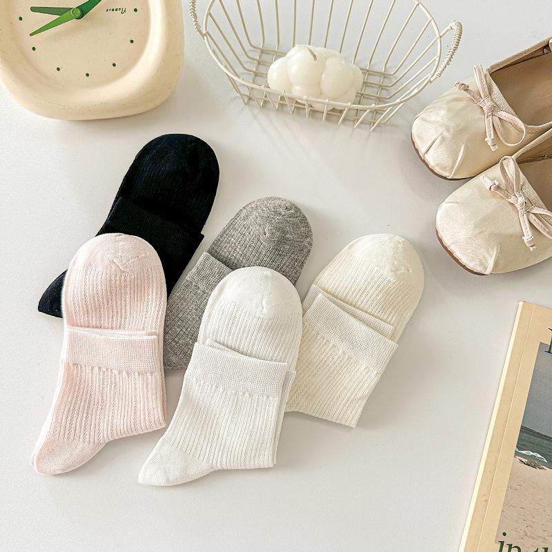 Летние тонкие сетчатые носки Элегантные носки в балетном стиле Женские носки Дышащие однотонные носки