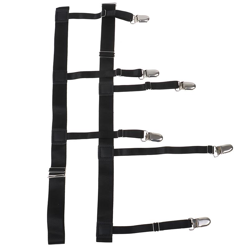 2 предмета для мужской рубашки, поясной ремень, нескользящие фиксирующие зажимы, ремешок для ног, заправленный в рубашку