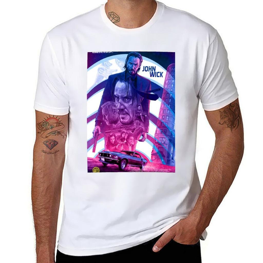 John Wick Movie Tshirt Breathable Workout Short Sleeve Top