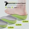 Popcorn Invisible Height-Increasing Insoles: Non-Slip, Comfortable, Breathable Half-Foot Pads for Men & Women.
