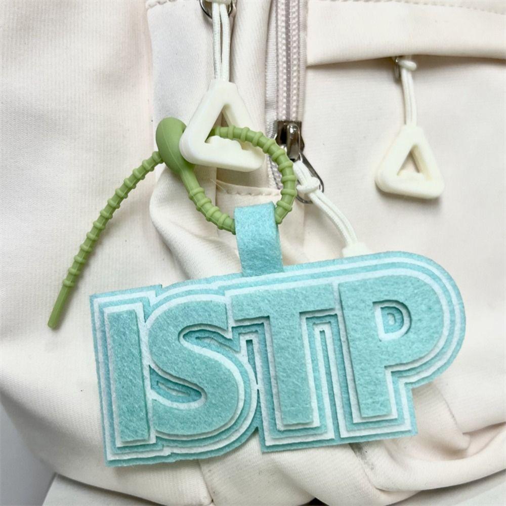 Letter MBTI Key Chain Korean Style 16 Type Personality Key Chain Non-woven Pendant Decoration