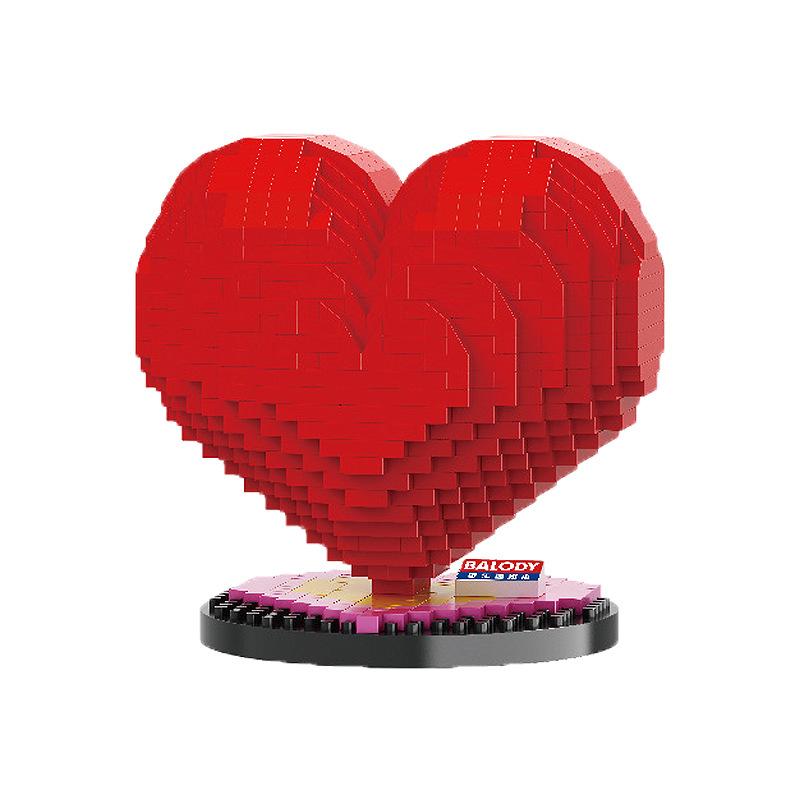 Creative Micro Diamond Love Building Blocks Valentine's Day Gift Girls Birthday Gift Confession Artifact Couple Gift Ornaments