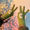 Windproof Candy Color Women Knitted Gloves  Gloves Korean Style Gloves Outdoor Gloves