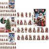 Santa Claus Christmas Countdown Calendar Gift Set Made Of Acrylic Holiday Ornament For Kids And Adults