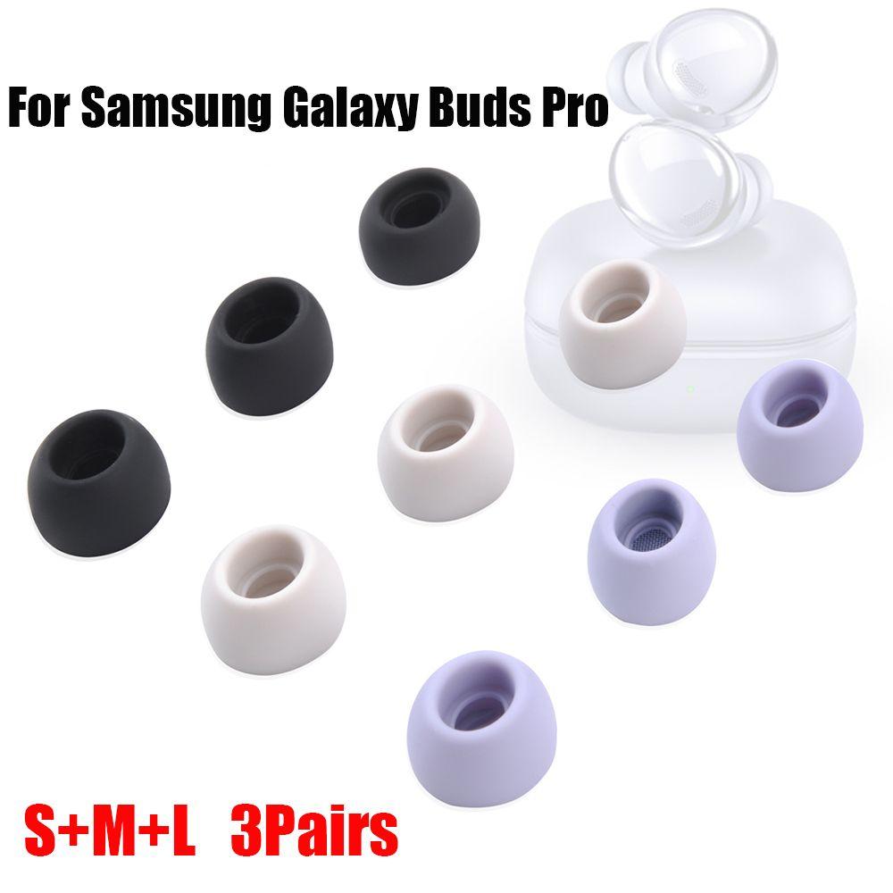 6Pcs/3Pairs Earphone Accessories Earbuds Eartips Ear Cap Ear Tips Replacement Silicone