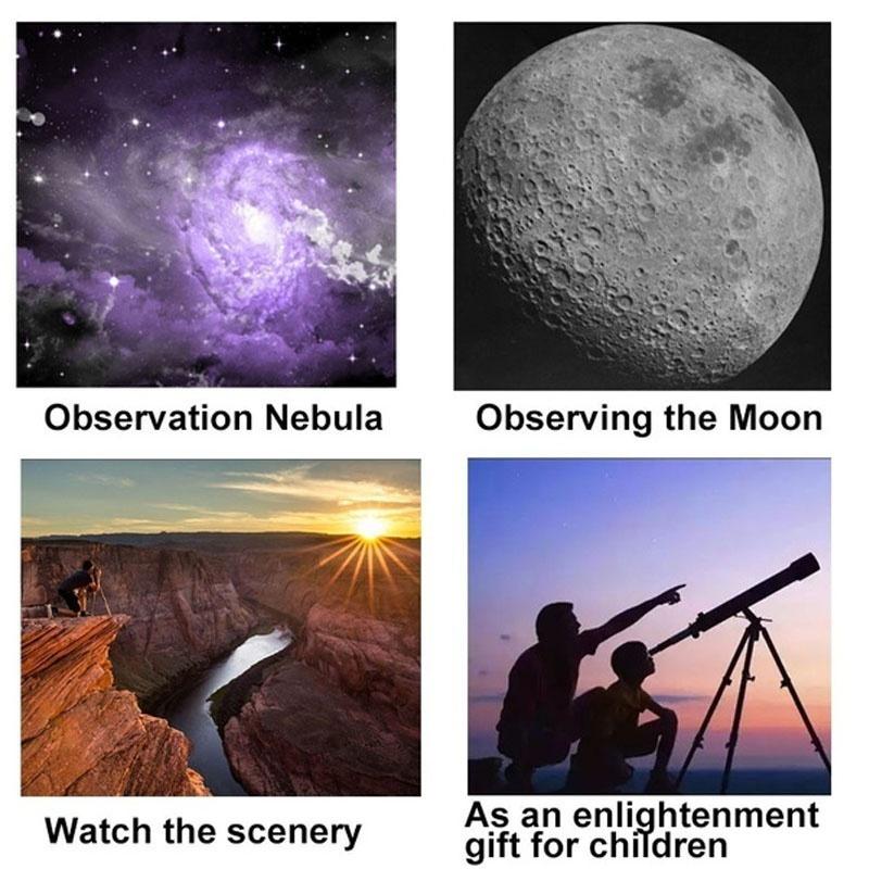 Профессиональный телескоп, астрономический телескоп, астрономический рефракционный телескоп с высоким увеличением, астрономический телескоп с настольным штативом