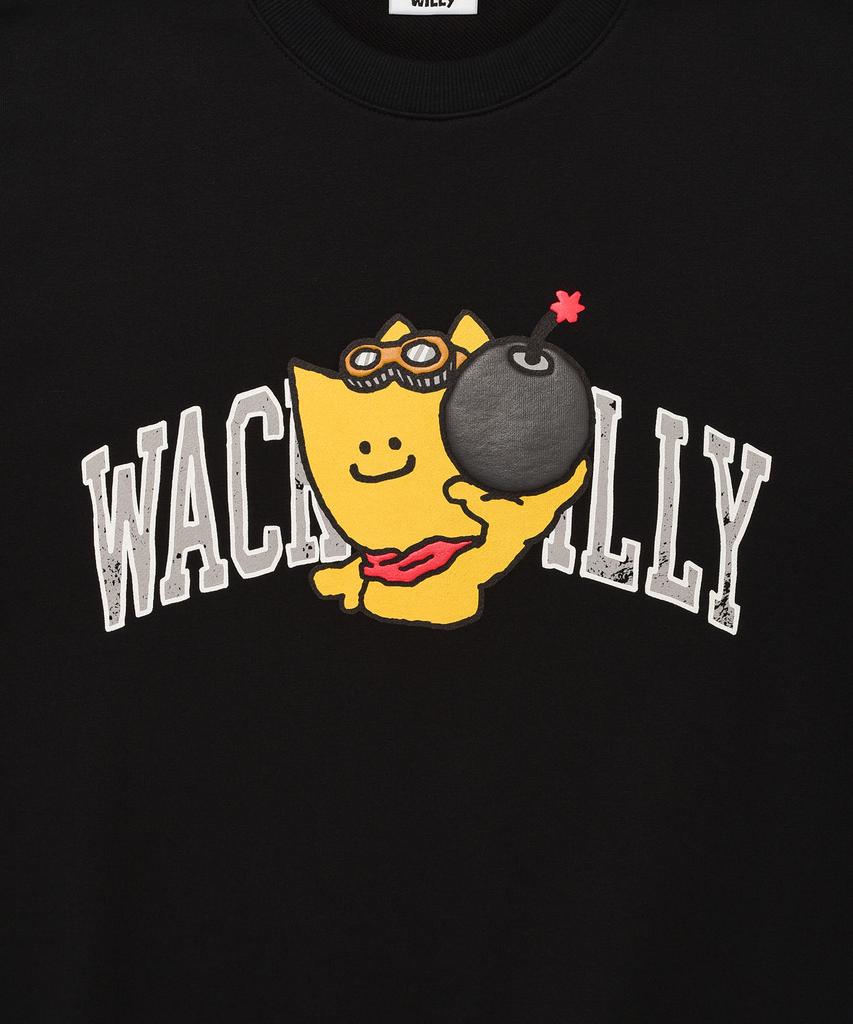 WACKY WILLY Kiki And Lily Graphic Sweatshirt Black