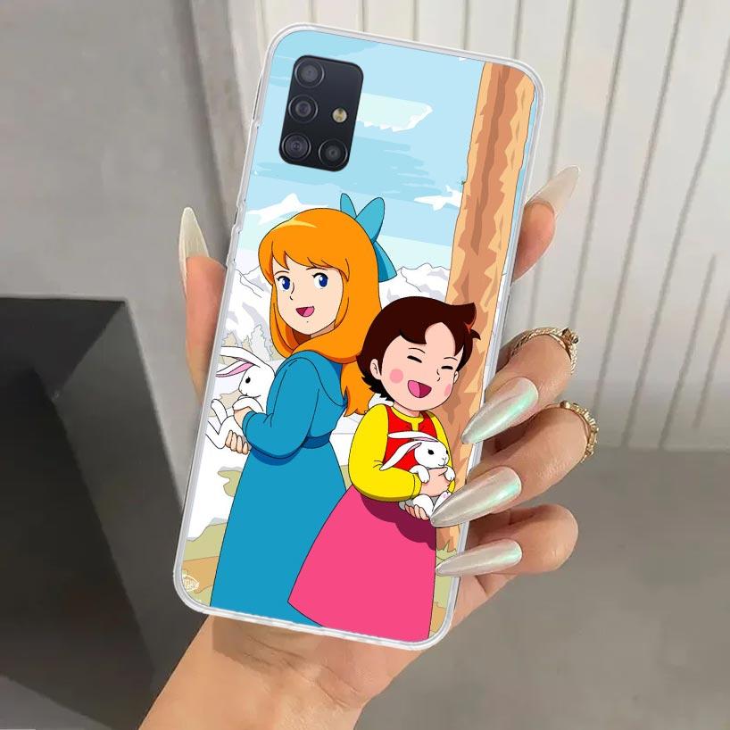 Heidi Cute Cartoon Phone Case for Samsung Galaxy A52 A32 A22 A12 A02S A50S A30S A10S Note 20 Ultra 10 Plus S10 A31 A20 A71 A72 G