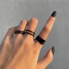 Европейский Хип-Хоп Стиль Широкое Открытое Кольцо – Кольцо с Соединением-Цепочкой на Указательный Палец