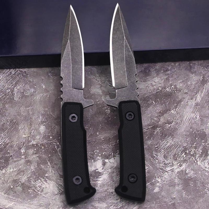 2024 new 440C stainless steel mini pocket straight knife,EDC outdoor camping knife, high quality multi-function knife