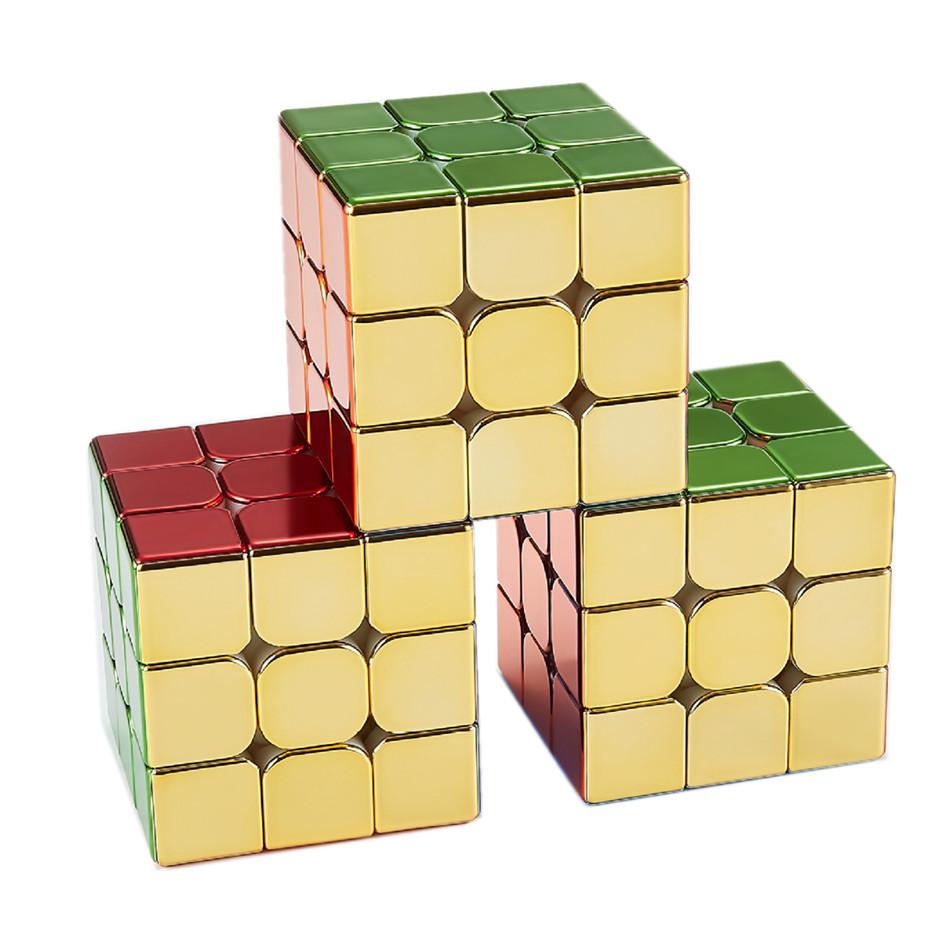 Cyclone Boy гальванический процесс магнитный 3x3 Magic Cube Professional SpeedCube Cubo Magico игрушка-головоломка для детей подарок