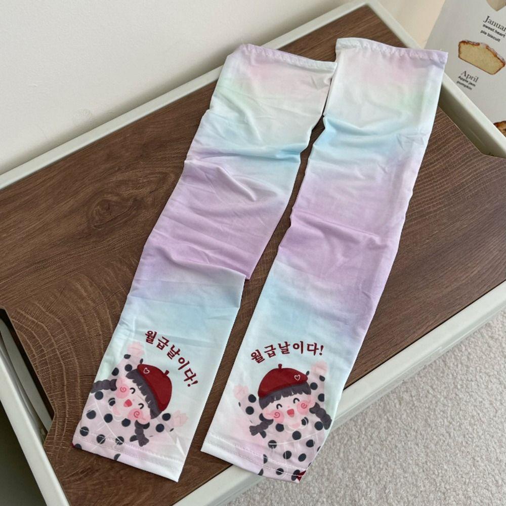 Driving Sunscreen Cartoon Arm Sleeves Cooling Sleeves Ice Silk Sleeve Sun Protection Sleeves