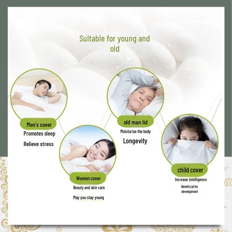 Mulberry Silk Quilt: All-Season Comforter for Spring, Summer, and Winter - Lightweight, Cool, and Thick Options for Air Conditioning and Student Use