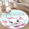 Personalized M-Marie Round Chair Office Rug - Perfect for Mat, Office Chair & More - Ideal Gift for Birthdays and Holidays