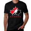 Футболка с логотипом HOCKEY CANADA Оверсайз Спортивные фанаты Мужская одежда
