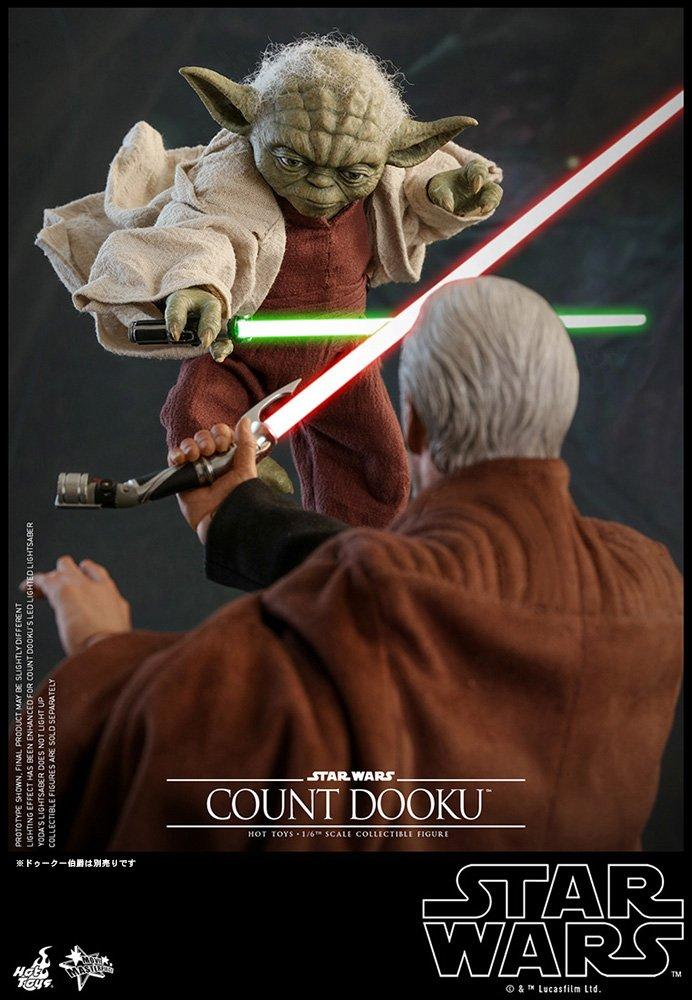 Эпизод Войн Атака масштабной фигурки Йоды [Шедевр фильма] "Звезда 2 Клоны" 1/6