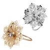 6Pcs Napkin Rings Hollow Out Flower for Wedding Banquet Dinner Party Family Gatherings Table Decor