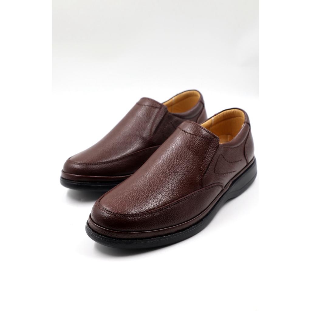 Мужские повседневные туфли для папы из натуральной кожи с ортопедической гелевой подошвой и внутренней внутренней поверхностью