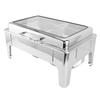 Набор для буфета Chafing Dish 9L из нержавеющей стали, прямоугольный, с подогревом алкоголя, для кейтеринга, с едой