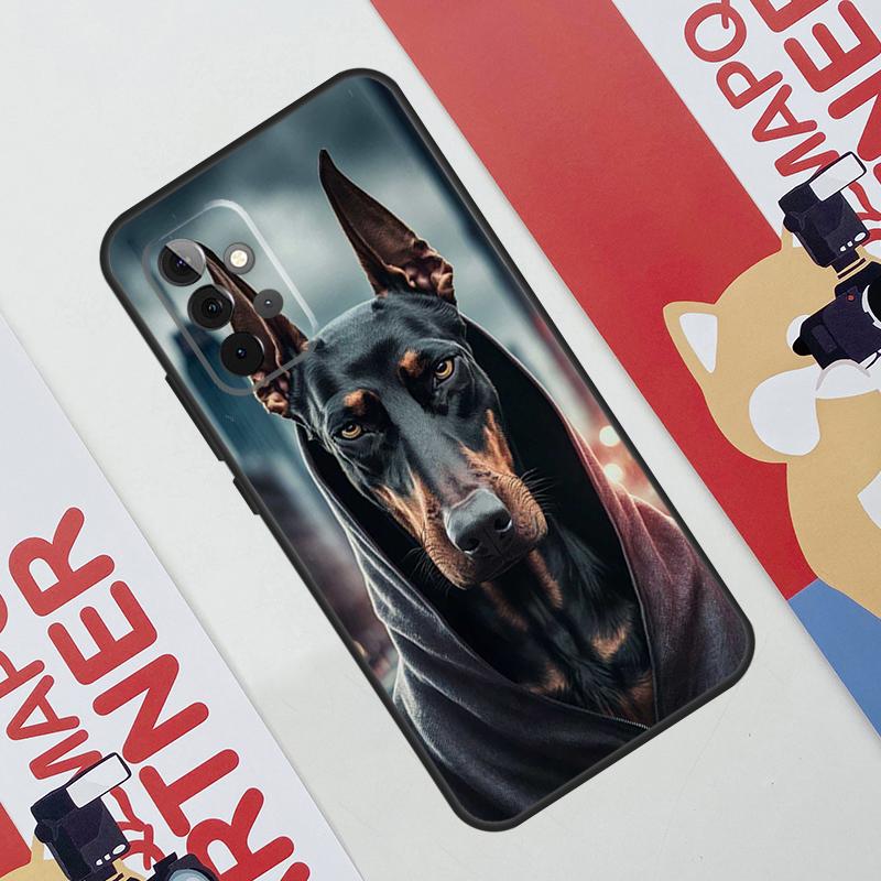 Чехол для собаки таксы добермана для Samsung Galaxy A53 A16 A26 A36 A56 A55 A35 A15 A52 A32 A12 A33 A13 A14 A34 A54 A17