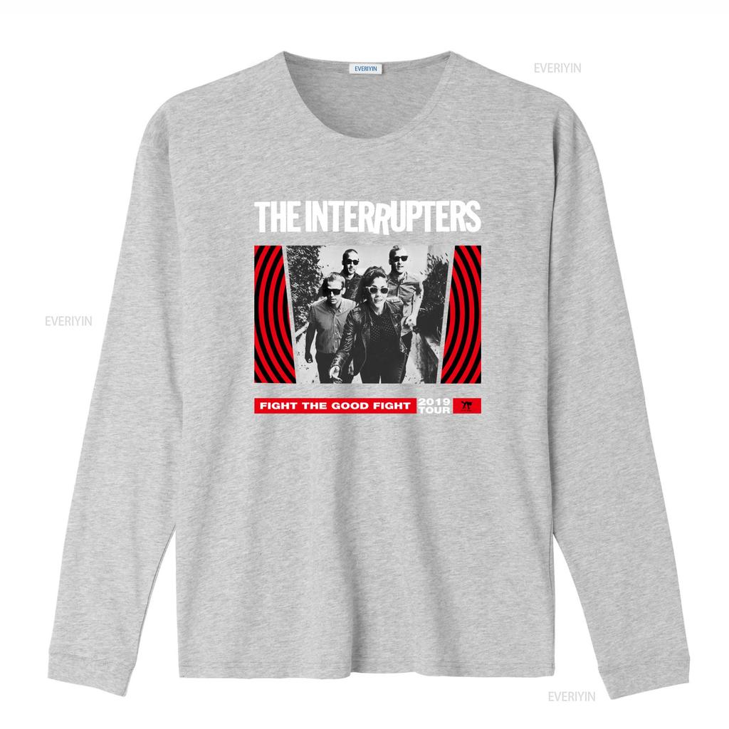 Футболка женская The Interrupters Band Medium с принтом Fight Good 2019 Tour винтажная стираная эластичная унисекс повседневная с графикой