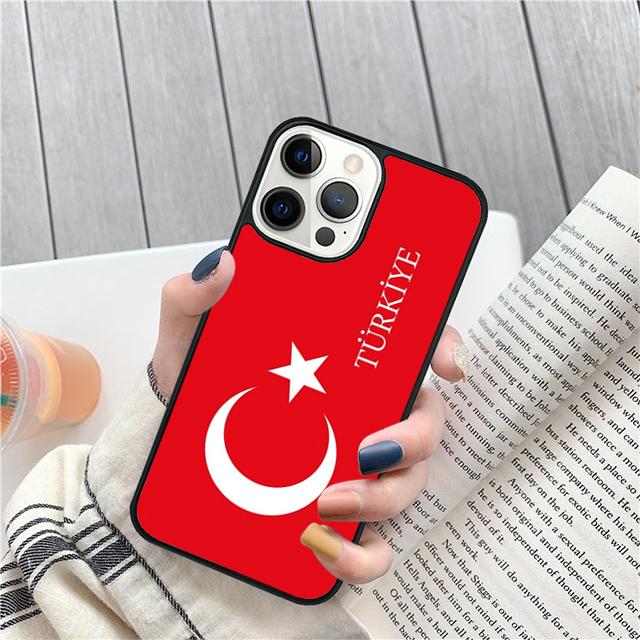 Турция турецкий флаг Чехол-ракушка для iPhone 17 Air 15 16 14 13 12 Pro Max 11 Pro Max Plus Чехол для телефона