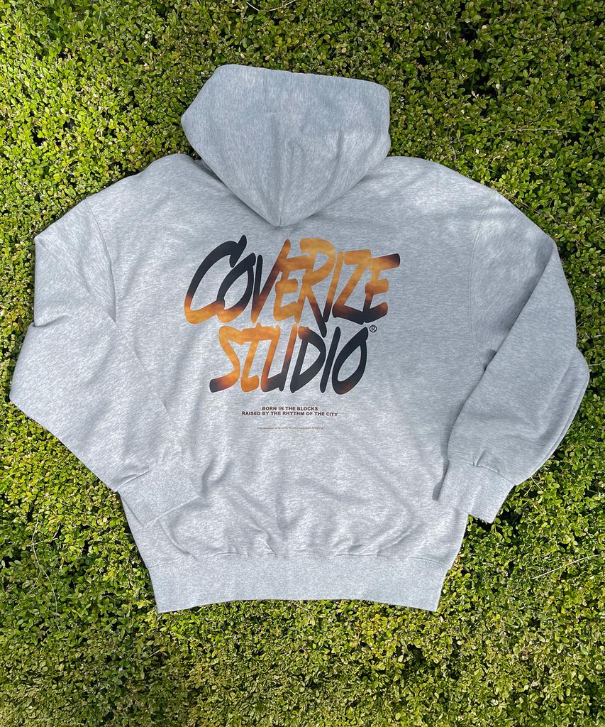Худи с графическим логотипом Coverize Studio (Серый)