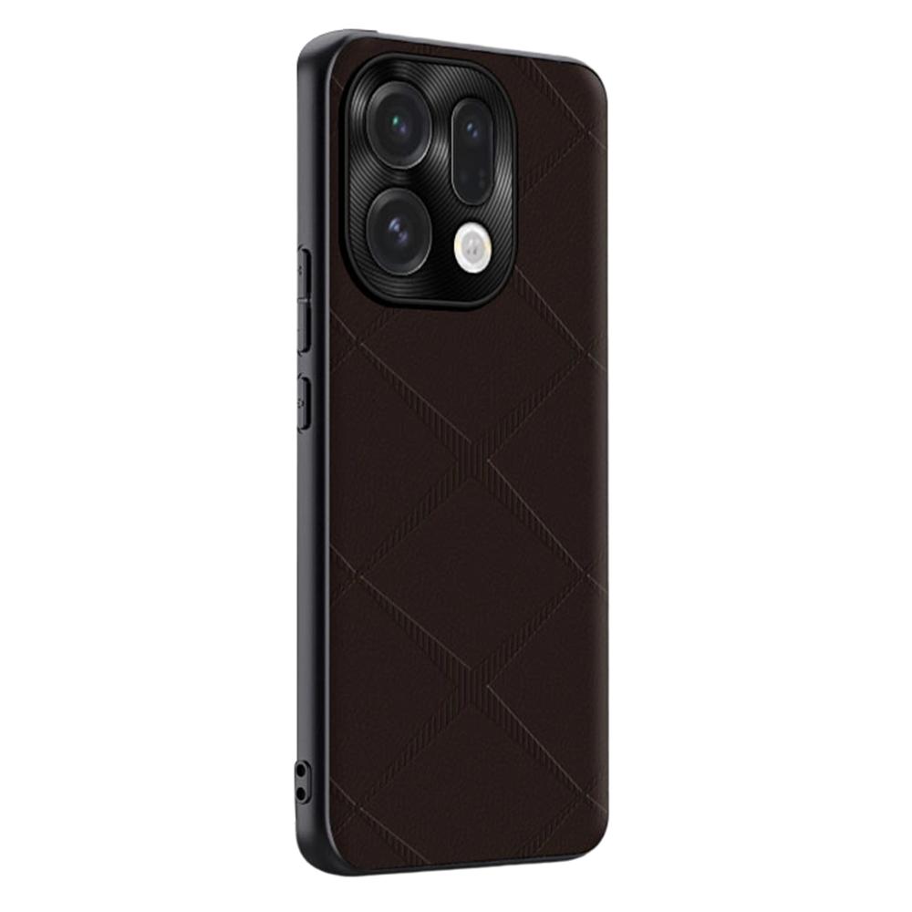 For Oppo Find X9 5G Case X-Patterned TPU PU Leather PC Anti-Drop Phone Cover