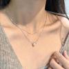 Двухслойное многоярусное ношение имитация жемчуга ожерелье женское 2026 новое нишевое высококачественное ключичная цепочка темперамент простая цепочка на шею