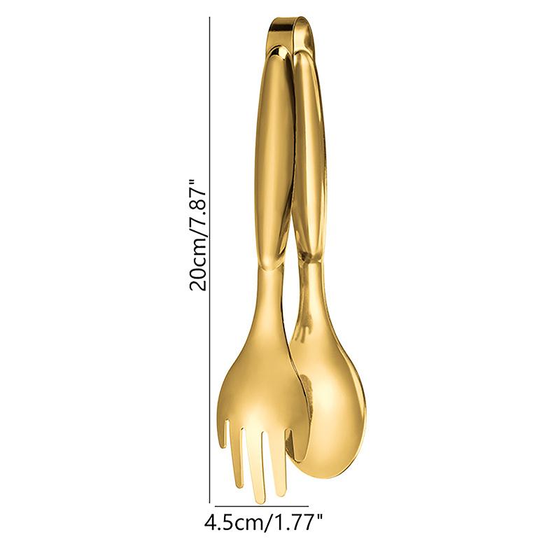 Щипцы для еды из нержавеющей стали, инструменты для приготовления пищи, прочные щипцы для салата, закругленные края, утолщенный зажим для барбекю, зажим для хлеба, стейка, кухонная утварь