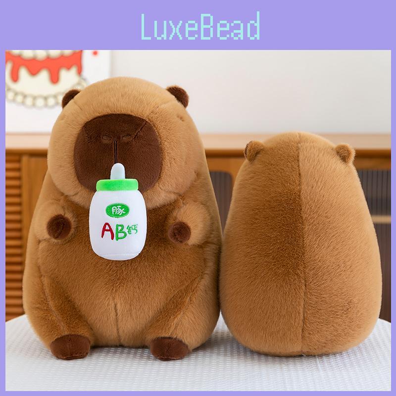 Ad Calcium Milk Capybara Plush Toy Pillow With Two In One Design For Use Office