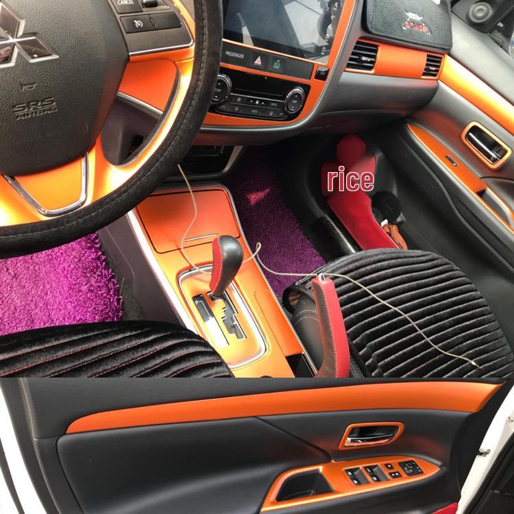 Mitsubishi Outlander 16-20 Carbon Fiber Interior Stickers