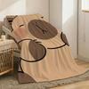 Capybara cute Throw Lightweight 240g Flannel Blanket Soft Skin-friendly for Summer Cooling