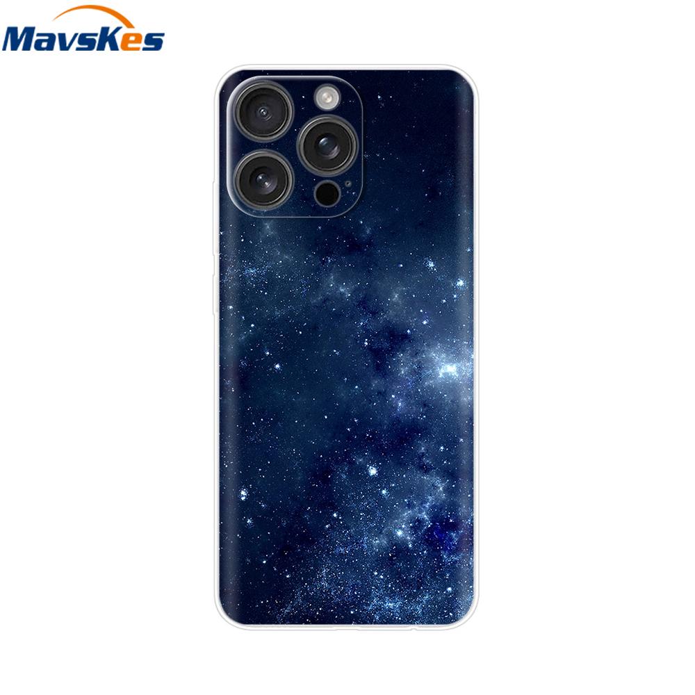 For iPhone 16 Pro Max Case Shockproof Silicone Bumper For Apple iPhone 16 Pro Max Plus Cover Soft TPU Phone Protector Shell Para