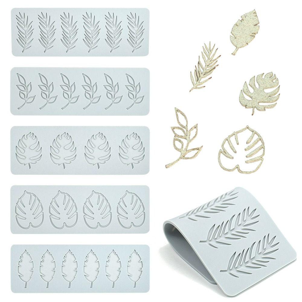 Chocolate Stencil Fondant Mold Cake Decorating Silicone Mould Leaves Leaf Lace Mat Cake Lace Mold
