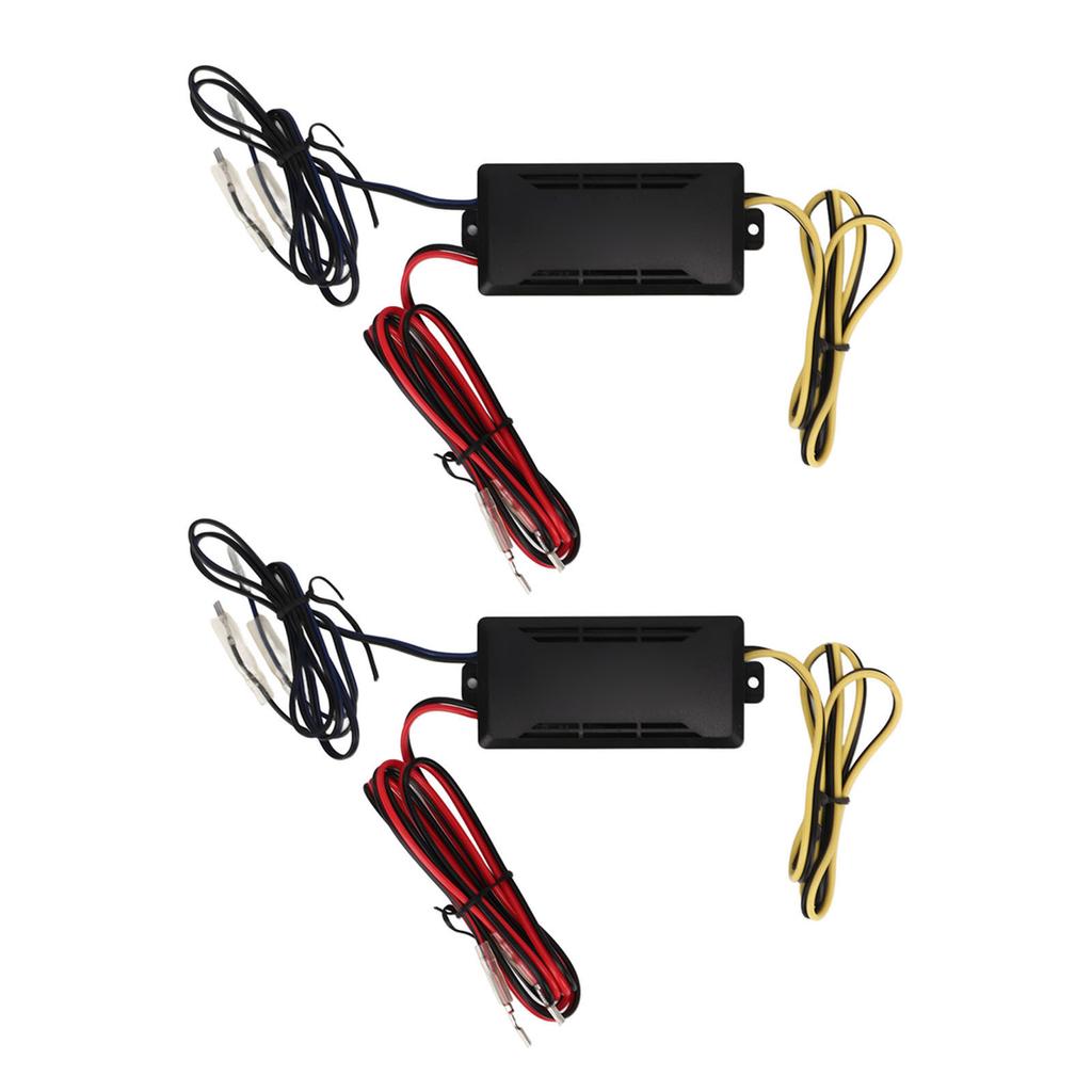 2 Pcs 2 Way Speaker Crossover Car Audio Passive Frequency Divider 12V Improve Bass Sag Sound